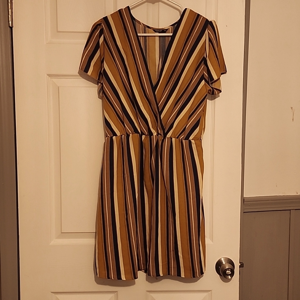 Flattering striped dress